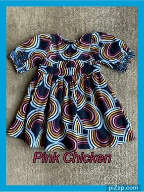Pink Chicken Dress - Multicolor ~ Sz 3T